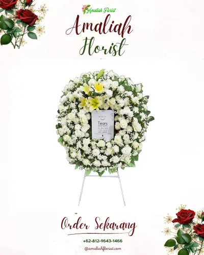 Krans Bunga Duka Cita di Kadujaya